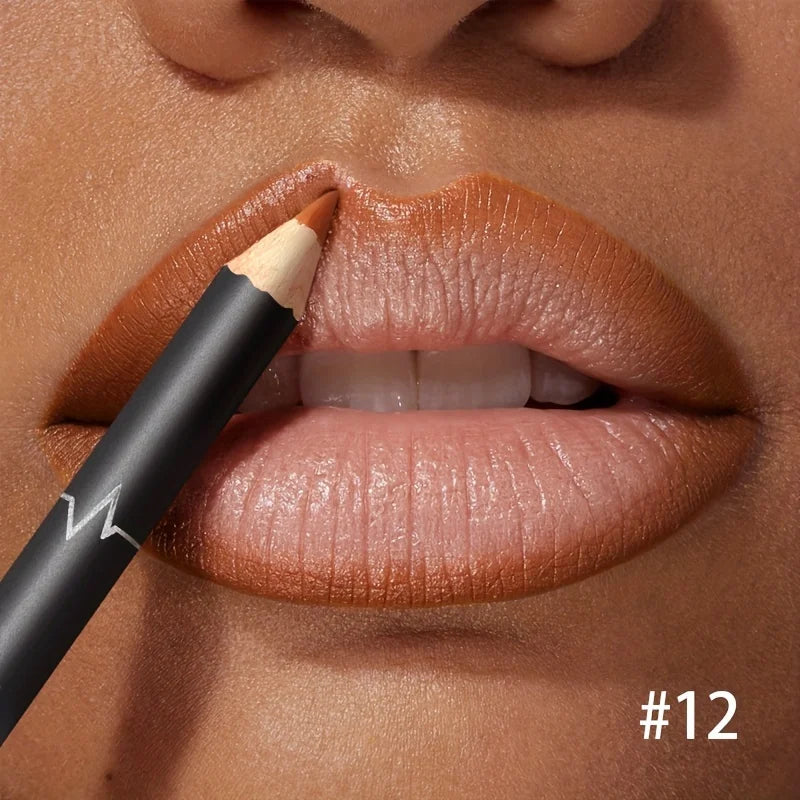 Waterproof Matte Lipliner Pencil Red Contour Tint Lipstick Long Lasting Non-stick Moisturizing Lips Makeup