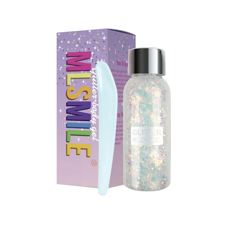 Eye Glitter Nail Hair Body Face Gel Art Waterproof High Gloss Glitter Body Multifunctional Makeup Decoration Party Festival