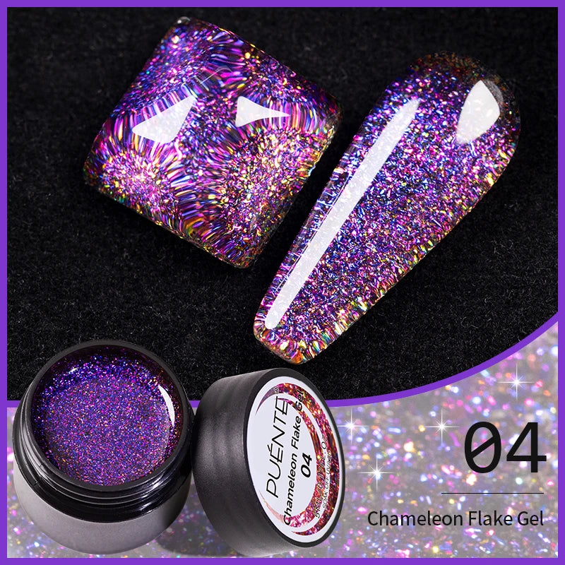 8ML Christmas Sparkling Reflective Diamond Glitter Liner Gel Nail Polish Soak Off UV Semi-Permanent Nail Art Varnish Manicure