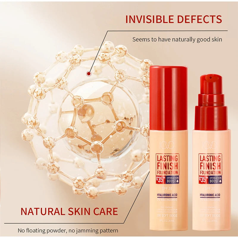 Liquid Foundation Effective Concealer Waterproof Sweat-resistant Delicate Makeup Cover Dark Circles Professional Cosmetics