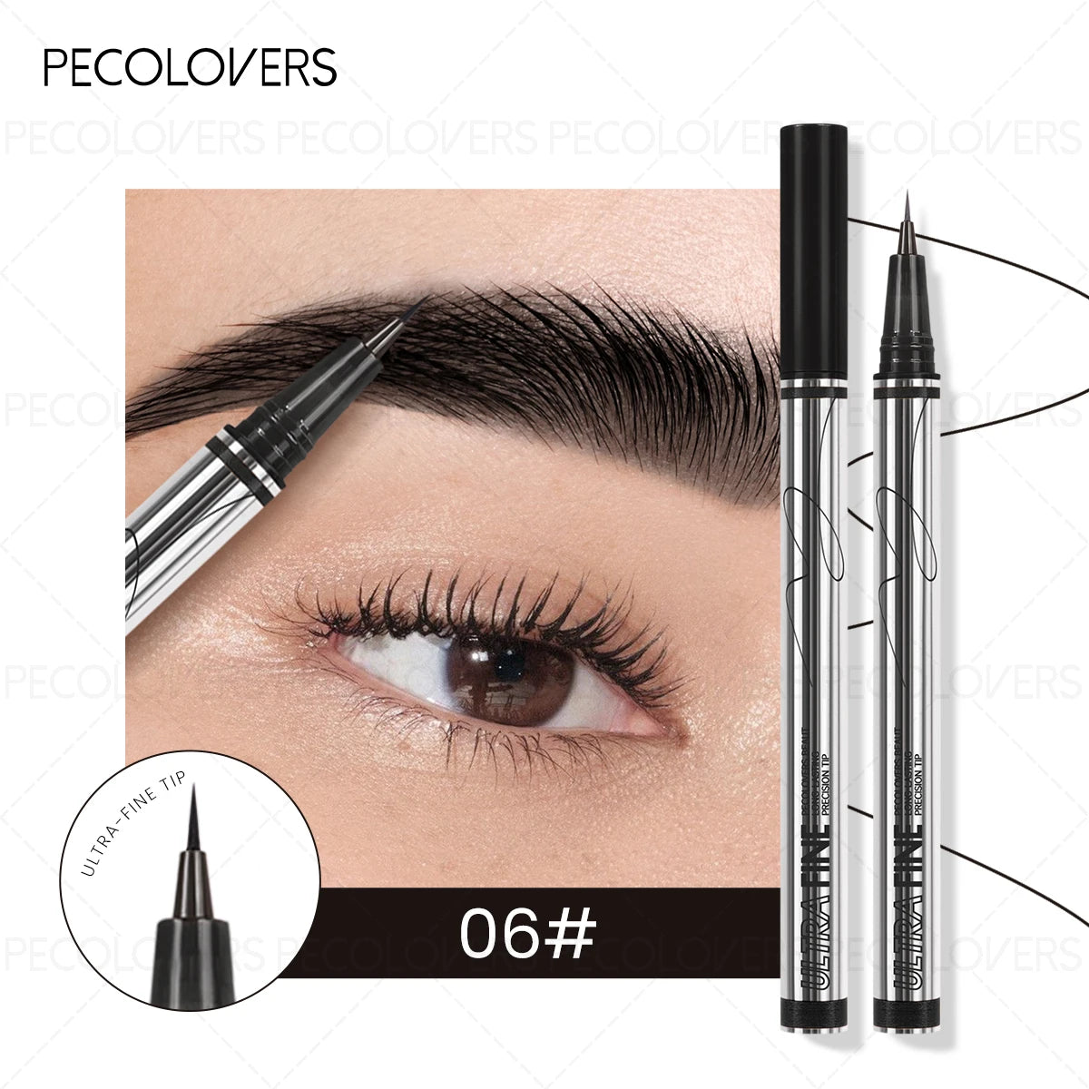 Waterproof Liquid Eyebrow Pencil 0.01mm Ultra Fine Sweat-proof Natural Eeyeliner Lying Silkworm Pen Lasting Makeup Eye Cosmetics