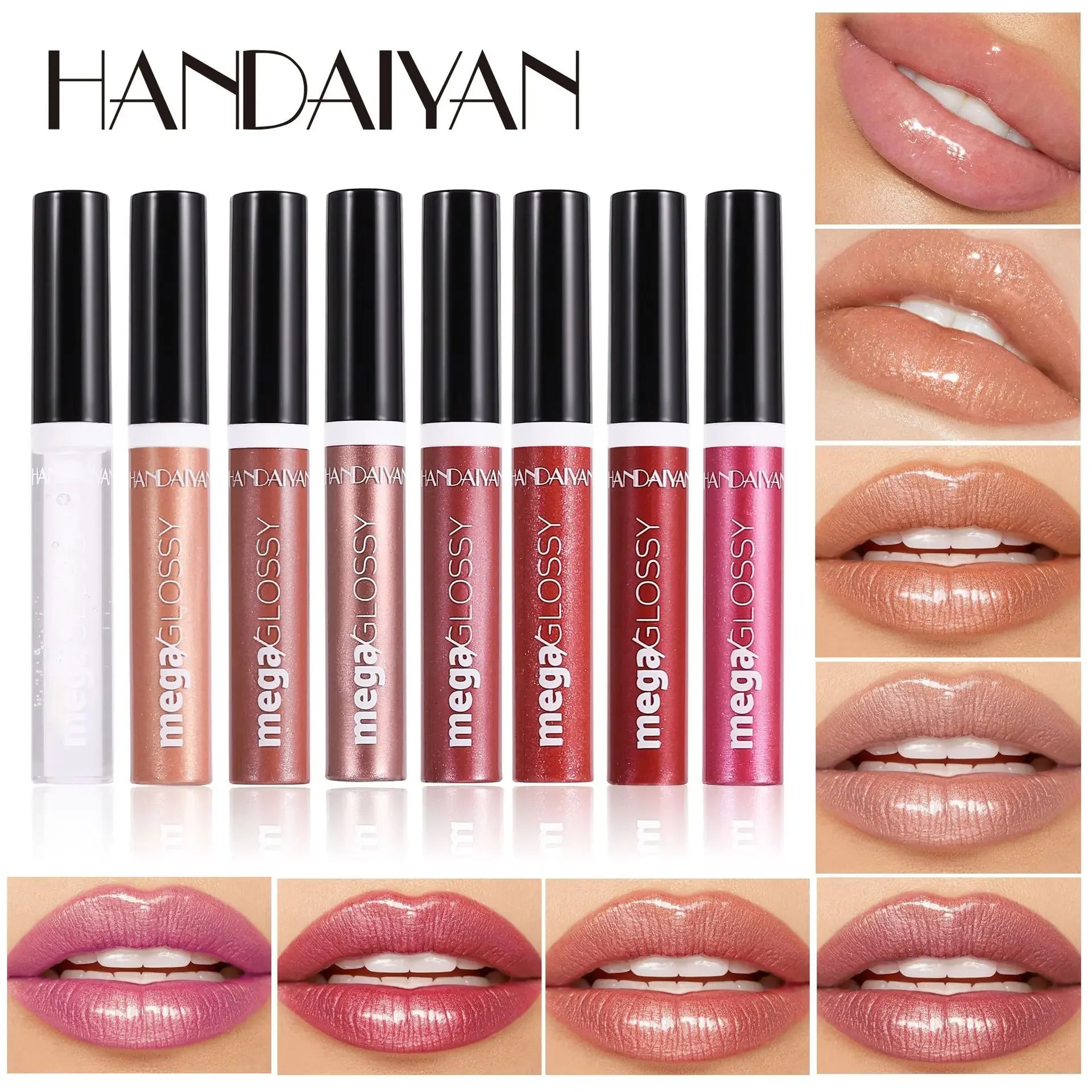 High Shiny Lip Gloss Moisturizing Fit All Skin Tone Mirror Like Lip Glaze Liquid Lipstick Lip Tint Long Lasting Makeup Cosmetics