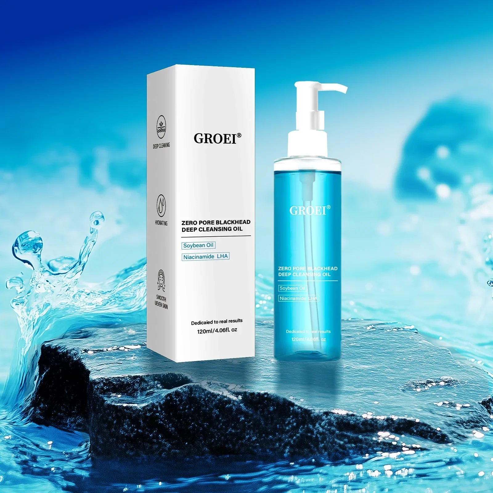 Makeup Remover Oil Deeply Cleaning Excess Oil Gentle Soothing for Face Eyes Lips Non-Tightening Moisturizing Facial Cleanser Oil