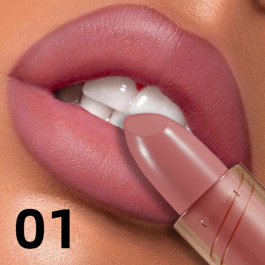 14-color Matte Lipstick Red Lip Stick Waterproof Sexy Korean Makeup Lip Tint Brown Pink Lip Cosmetic Long Lasting Lip Gloss