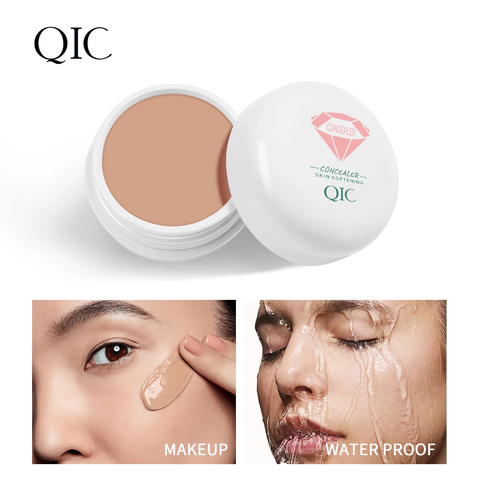Full Coverage Concealer-waterproof,for Covers Skin Blemishes and Wrinkles and Tattoos,Regulates Skin Tone,Face Concealer Makeup
