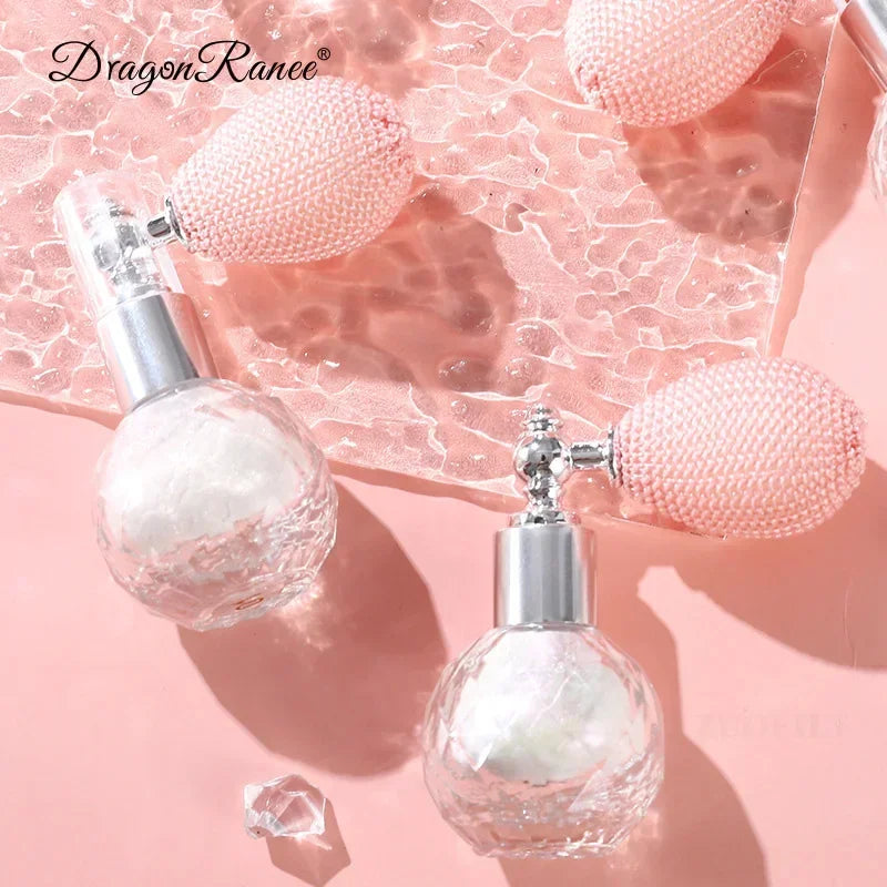Fashion Highlighter Powder Spray High Gloss Glitter Powder Spray Shimmer Sparkle Powder Makeup for Face Body Highlight Makeup