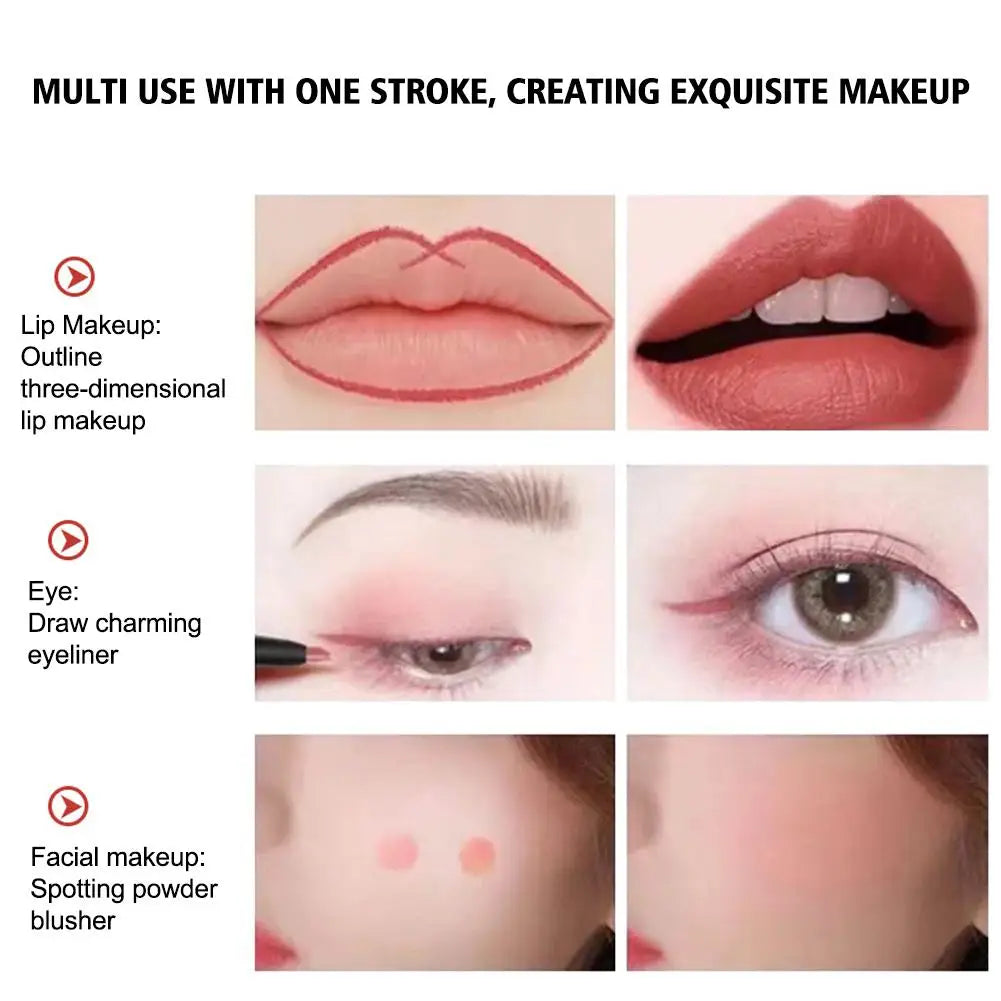 Matte lipliner Long-lasting Automatic Lip Liner Lipstick Lip Pencil Line Pen Beauty Waterproof Moisturizing