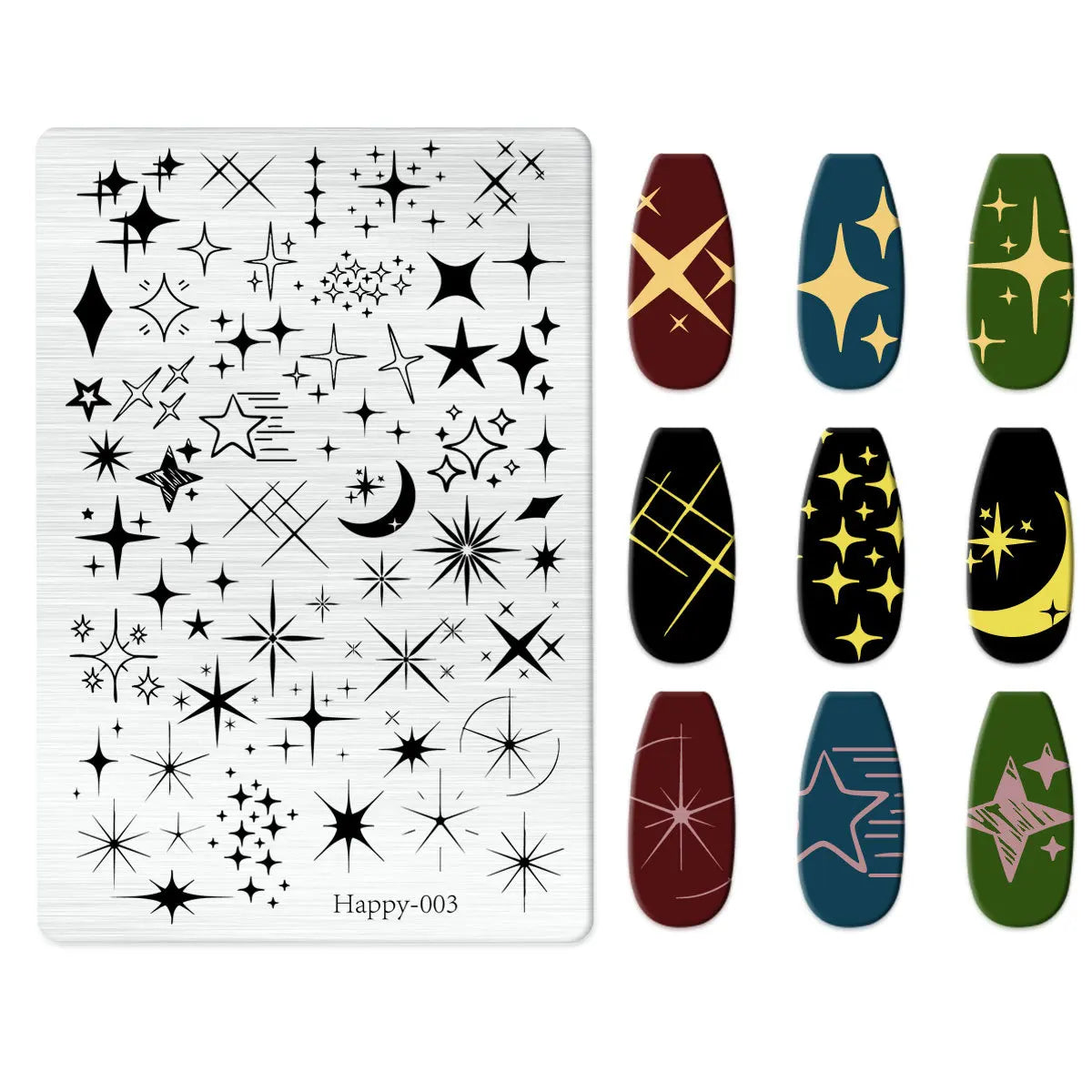 Maple Leaf Nail Stamping Plates Autumn Winter Leaves Design Polish Stencil Nail Printing Stamp Image Manicure Mold Stencil Tool