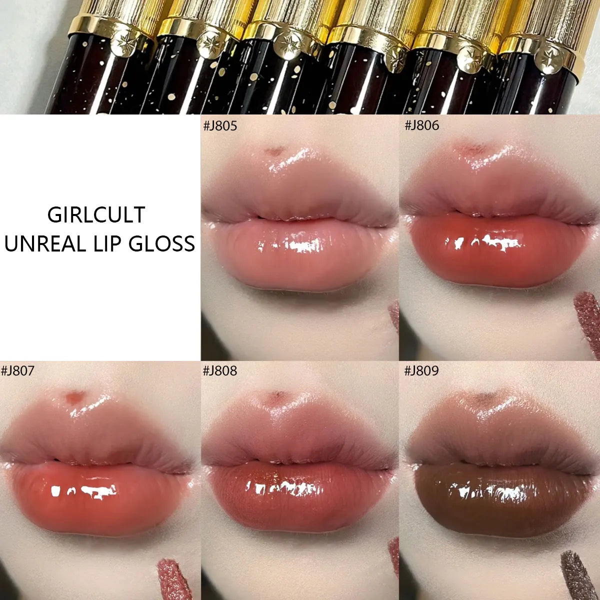 Girlcult Unreal Lip Gloss,Ethereal Water Gloss,Plumping Effect,Illusion Plumping,Non-Sticky,High Shine,Water Gloss,Holiday Gift