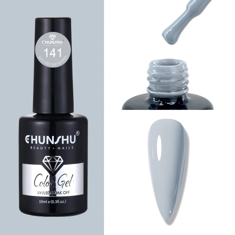 CHUNSHU 10ml Gel Nail Polish Soak Off Semi-Permanent Varnish Professional Salon UV LED Nails Art Gel No Smell All Seasons Colors