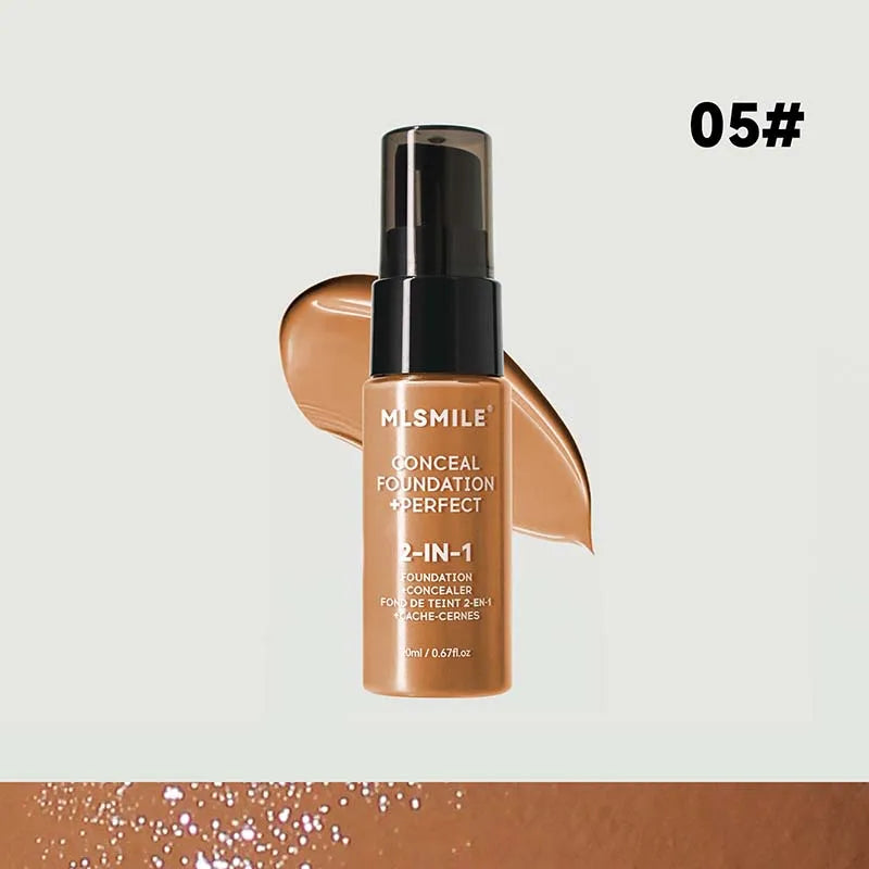 Full Coverage Face Foundation Cream | Oil-Control, Matte, Waterproof, Long-Lasting Base Makeup for Professional Finish