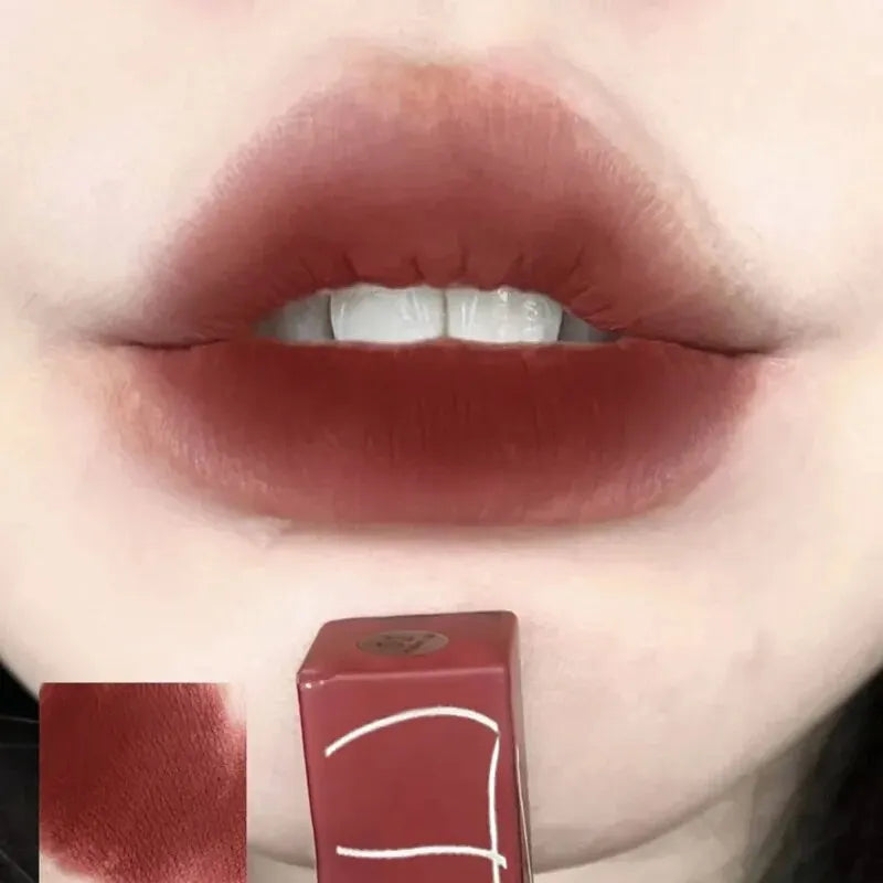 TX010 Thin Tube Matte Lipstick Waterproof Sweatproof Long-Lasting Makeup Resistant Dual Use on Lips And Cheeks