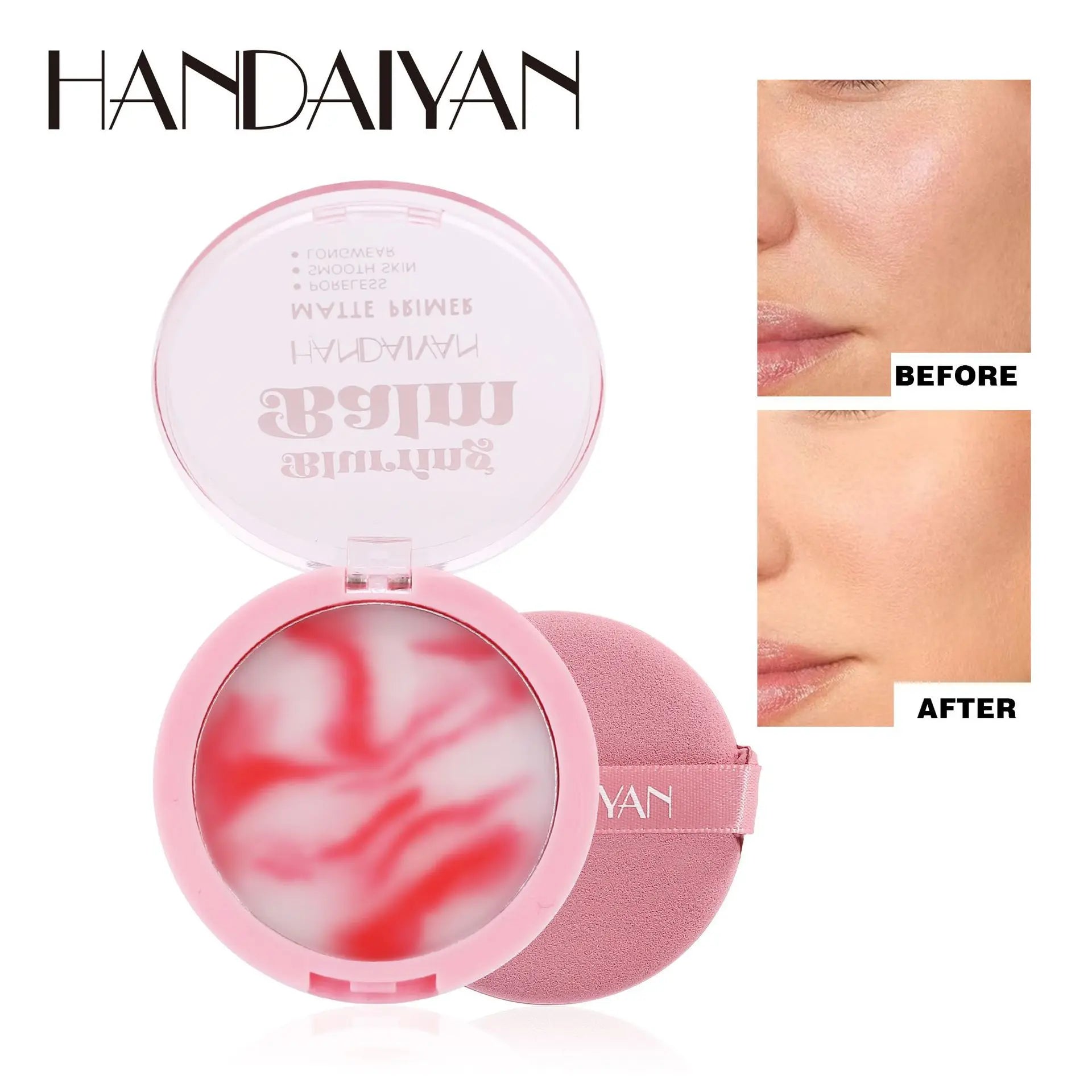 Light Mist Water Resistant Oil Control Brightening Complexion Matte Concealer Setting Powder with Powder Puff