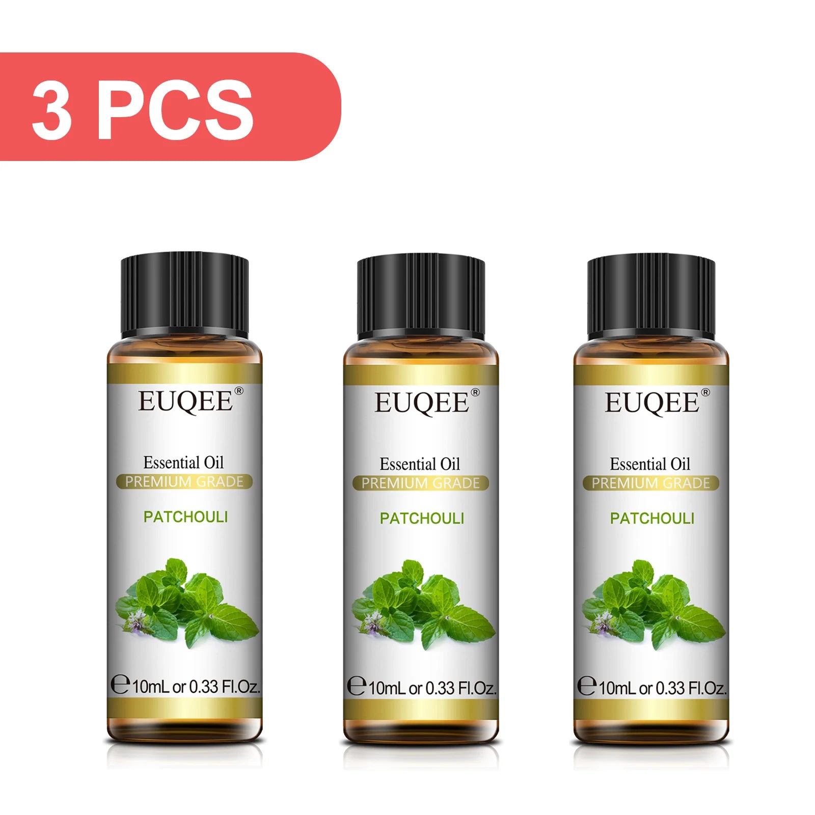 EUQEE 3PCS 10ml Pure Plant Essential Aromatherapy Oils Sandalwood Cedarwood Citronella Cinnamon Aroma for Humidifiers Diffusers
