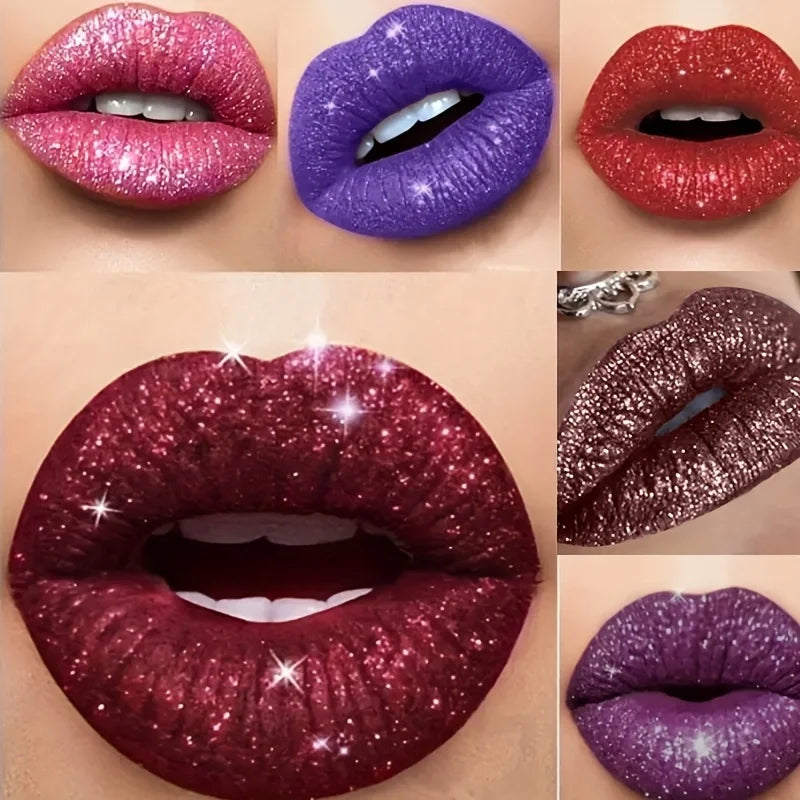 High pigmented Shiny lipstick, long-lasting, glossy waterproof lipstick - party stage role-playing Valentine's Day gift