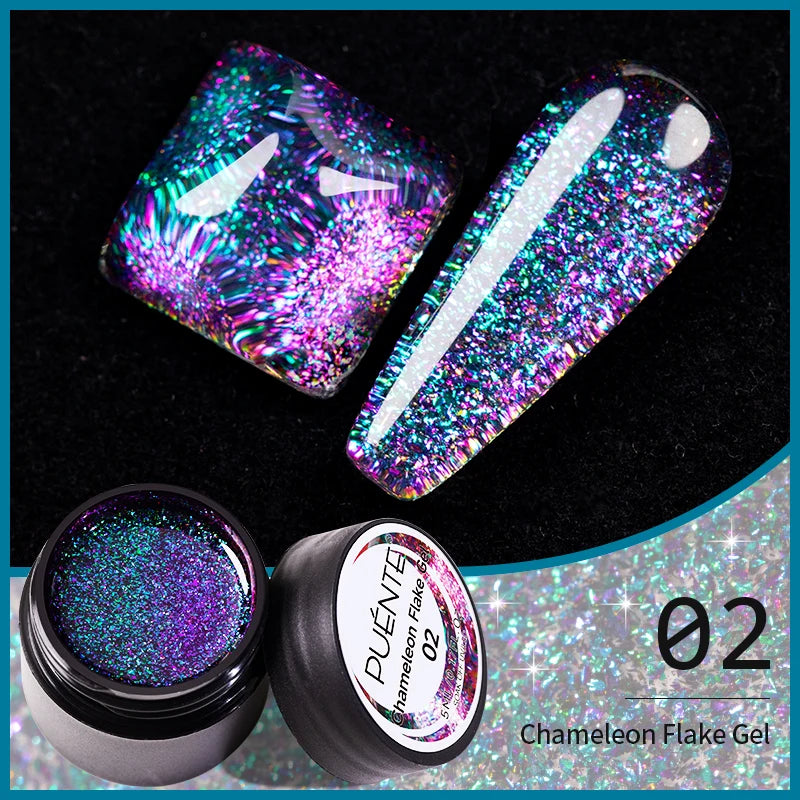 8ML Christmas Sparkling Reflective Diamond Glitter Liner Gel Nail Polish Soak Off UV Semi-Permanent Nail Art Varnish Manicure
