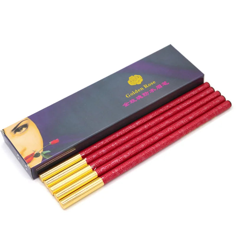 Waterproof Long Lasting Eyebrow Pencils Peel Off & Red Lip Pencil ,Eyebrow Tattoo Makeup Microblading Brow Pencil Makeup Tool