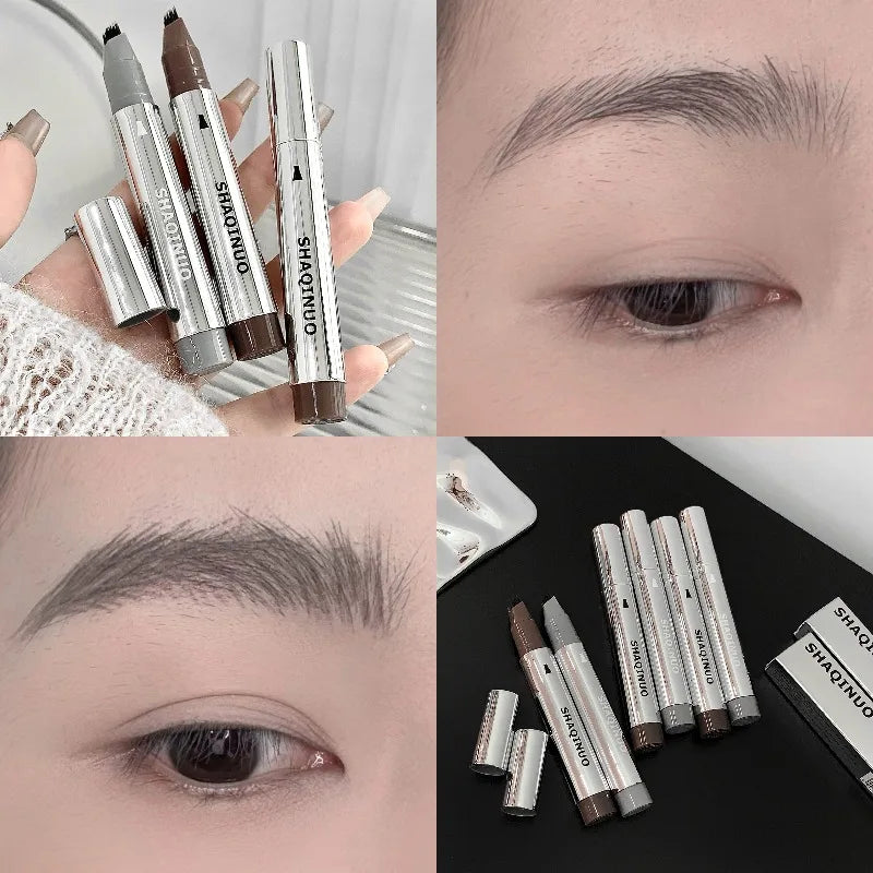 Multi-Tip Water Eyebrow Pen, Hair-Like Strokes for Wild Brows, Waterproof Smudge-Proof Formula, Natural Looking Eyebrow Makeup