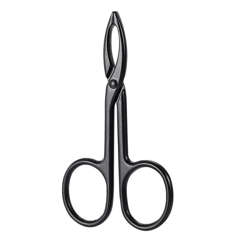 Scissor Shaped Eyebrow Tweezers Flat Headed Tweezers Oblique Headed Tweezers Stainless Steel Scissors Handle Tweezers