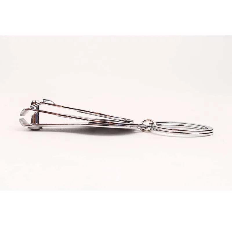 1Pc Round Stainless Steel Big Large Heavy Duty Keychain Finger Toe Nail Beauty Care Tool Cutter Trimmer Clipper With Beer Opener