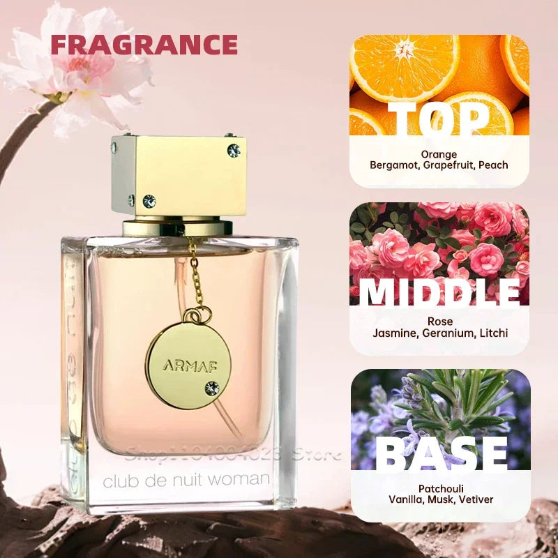 Armaf Club De Nuit for Women Eau Pheromone Fragrance Arabian Women's Perfume Pheromone Cologne for Man Cologne for Man Makeup