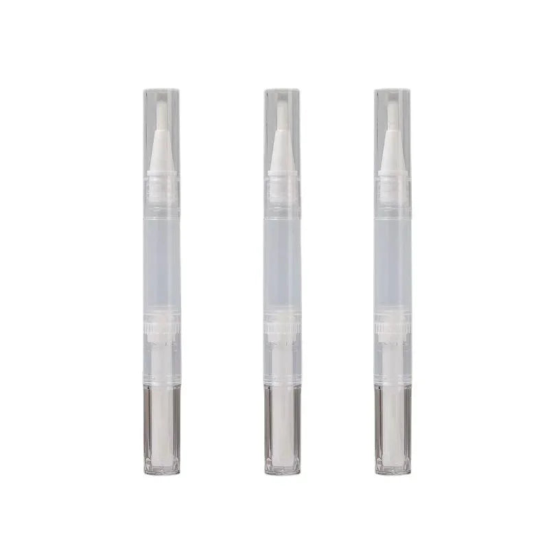 50/100pcs 3/5ML Empty Nail Oil Pen with Brush Transparent Twist Cuticle Oil Pen Cosmetic Container Pen Lip Gloss Tube wholesale