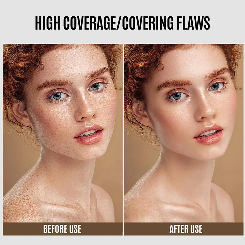 LOOKAVE Liquid Foundation | Long-Lasting, Full Coverage, Matte Finish, Moisturizing Liquid Base, Conceals Imperfections, Smooth Natural Makeup