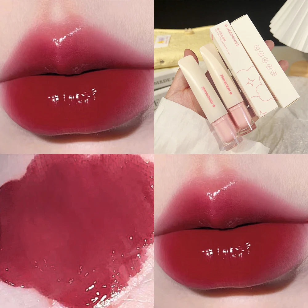 Jelly Mirror Transparent Lip Gloss Waterproof Moisturizing Non-stick Cup Long-lasting Lipstick Crystal-frozen Lips Glaze Makeup