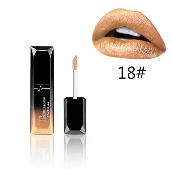 Matte Lips Makeup Waterproof lipgloss Velvet liquid matte lipstick Long Lasting Nude Lip Gloss Cosmetics P1201#