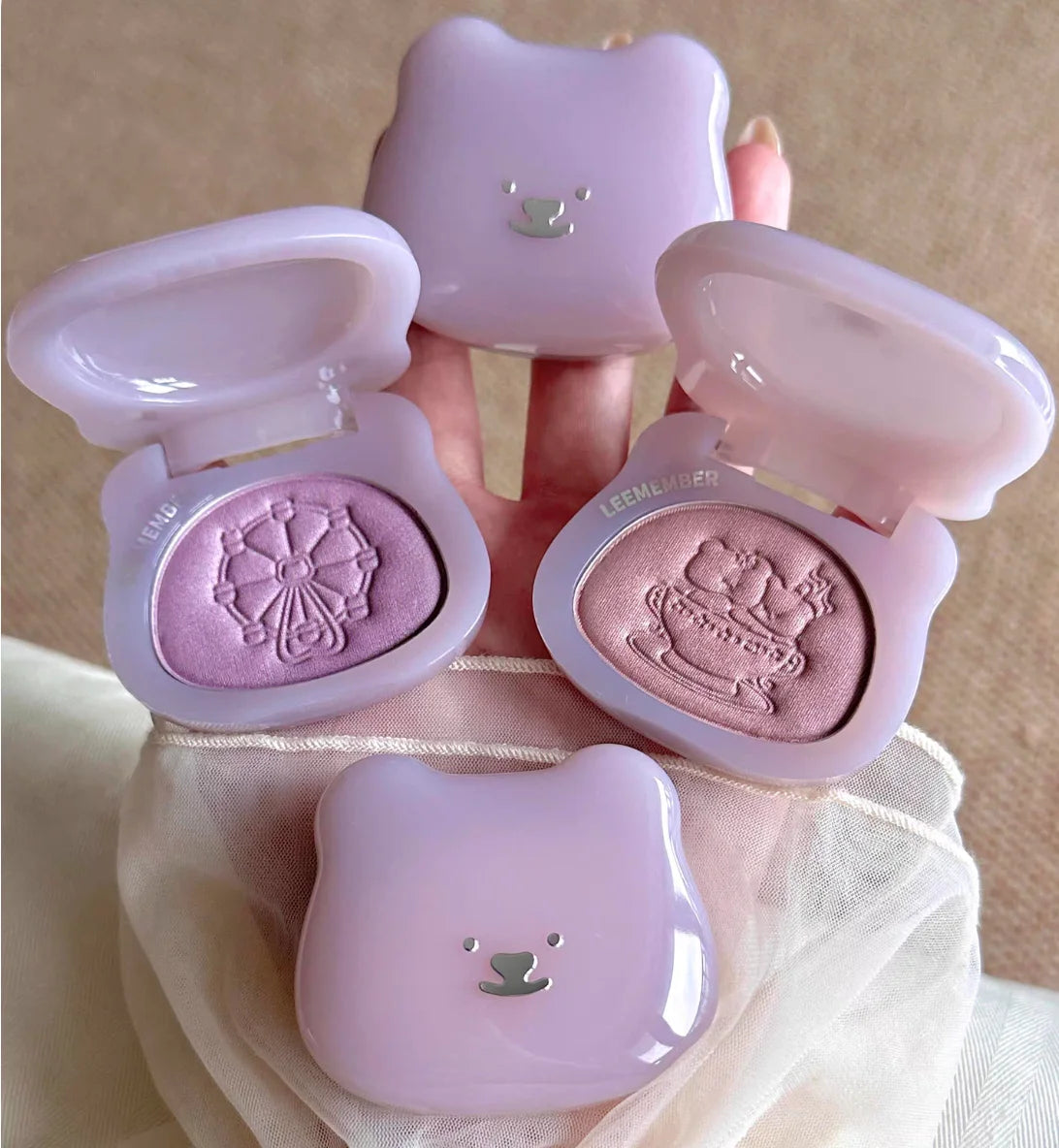 LEEMEMBER Satin Finish Multi Purpose Powder 5g Summer Edition Color Blush Monochrome Pearlescent Makeup Cosmetics
