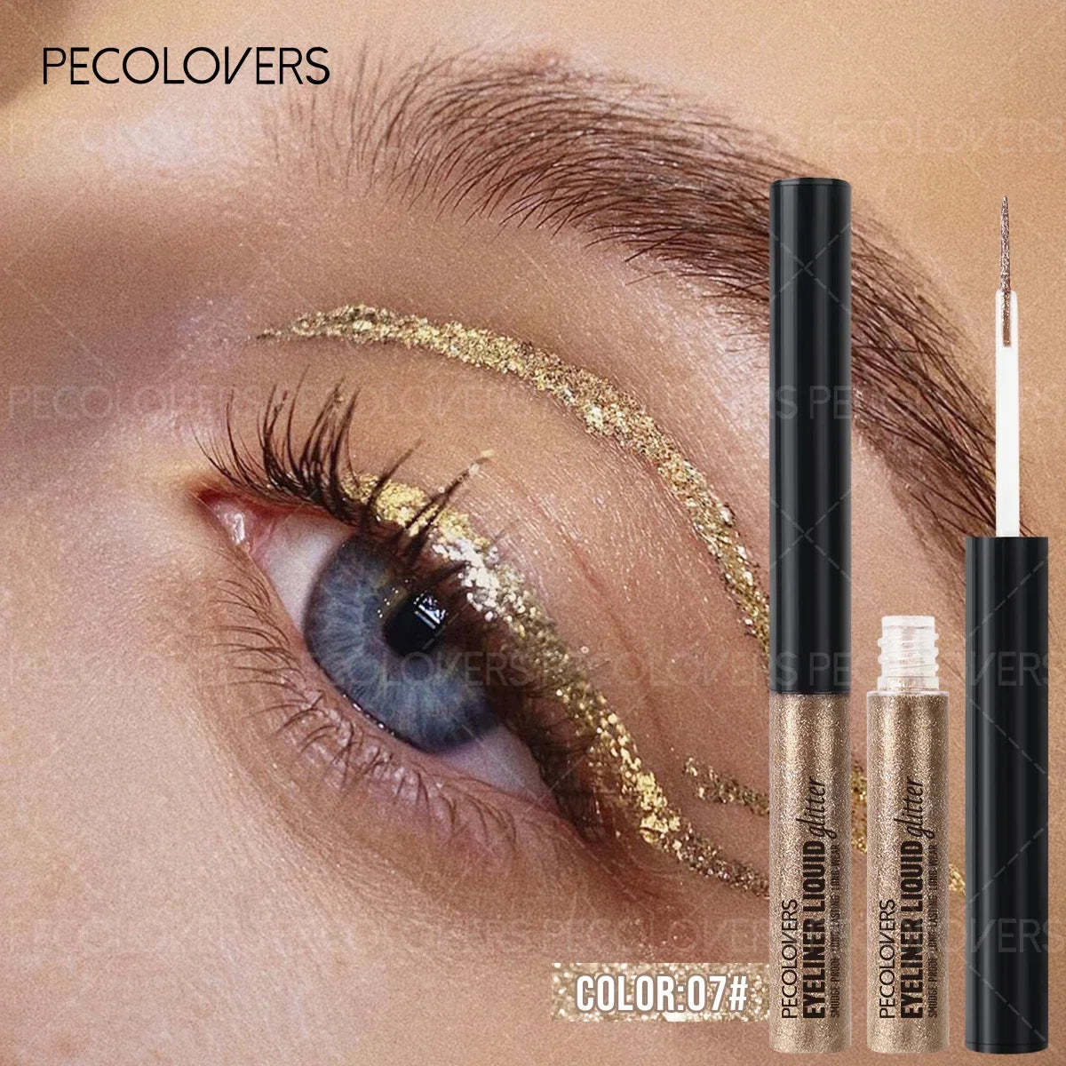 1PC Sparkling Christmas Liquid Eyeliner, Pearlescent Shimmer Liquid Eyeshadow, Waterproof, Quick-drying, Perfect for Christmas