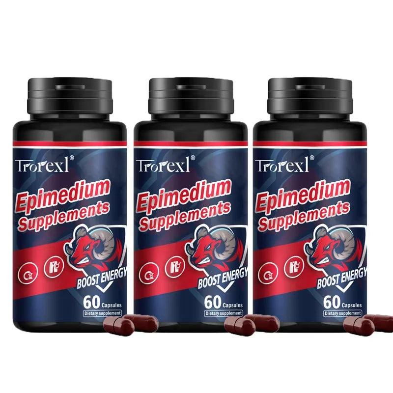 Herb Epimedium Capsules, Male Enhancing Supplement,Test Booster for Men Performance - Drive, Strength, Stamina Growth