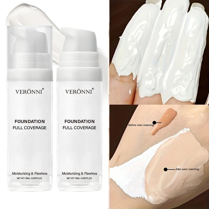 Pure White Foundation Cream Set | Mixable Foundation Adjuster for Face, Concealer & Carnival Makeup