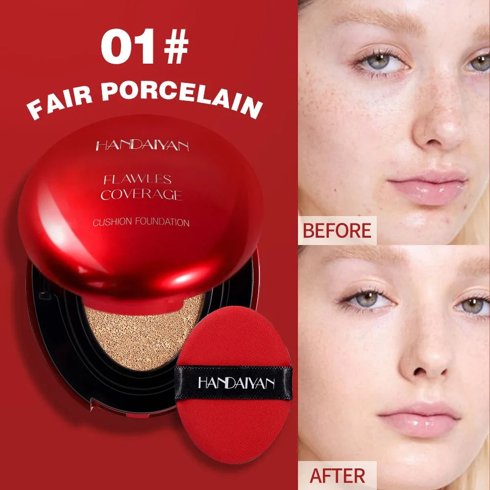 Air Cushion Foundation Light Cream Natural Moisturizing Whitening Oil-control Women Base Long-lasting Makeup Korean Cosmetic