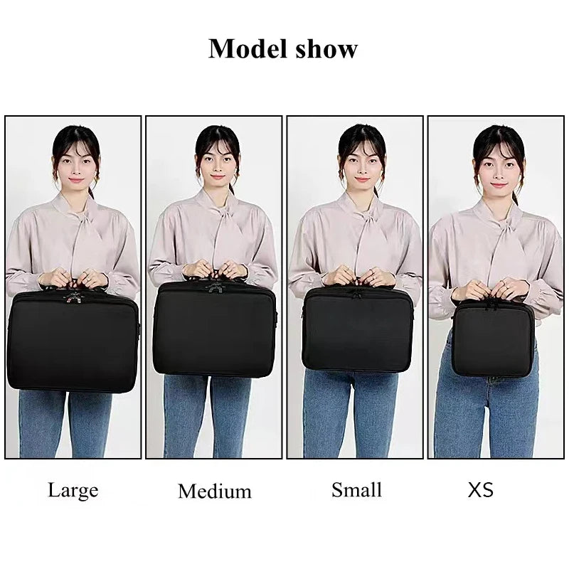 New Oxford Cloth Makeup Bag For Women Professional Large Capacity Travel Cosmetic Case
