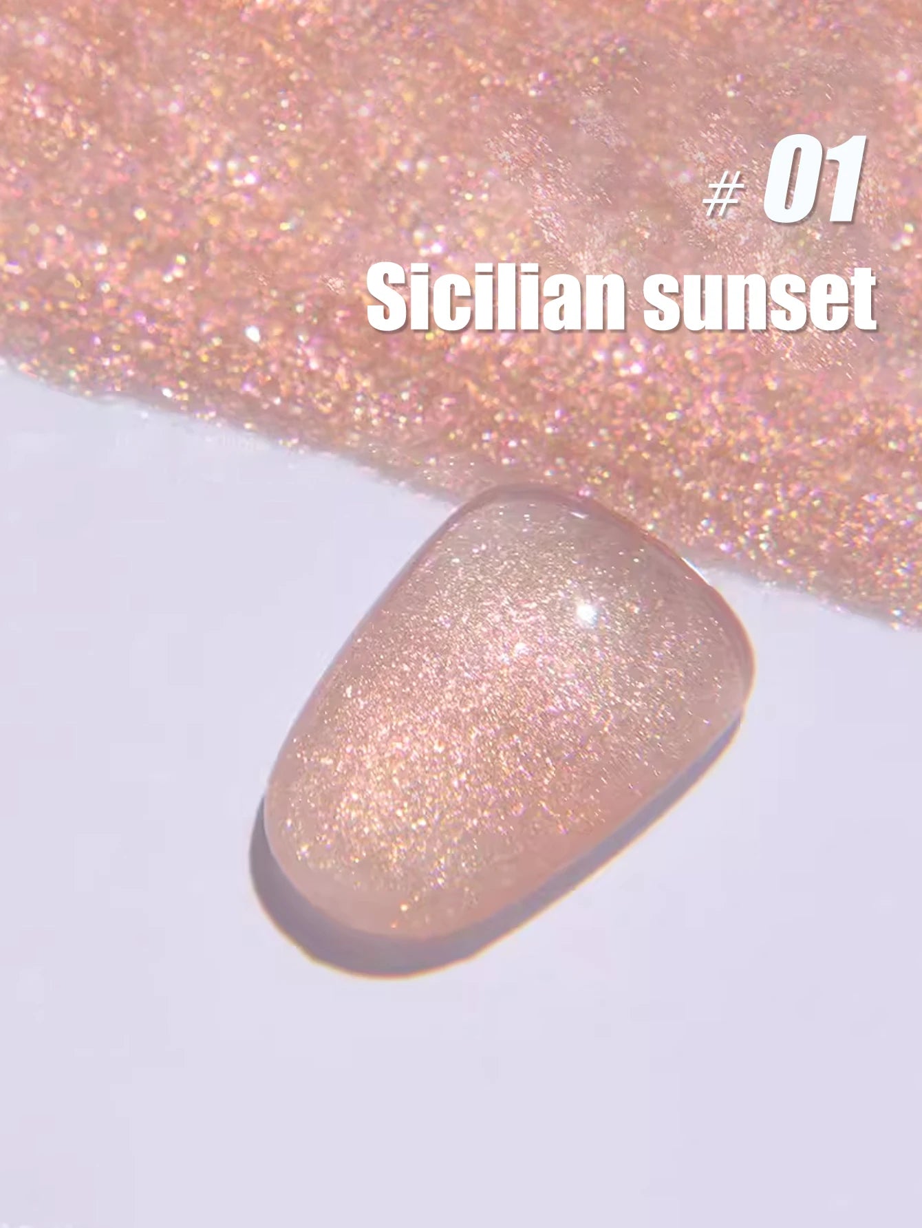 MIANEL1-12pcs 12ML Pink Blue White Green Series With Explosive Glitter Gel Nail Polish, Popular Yun Brocade Diamond Gel Polish