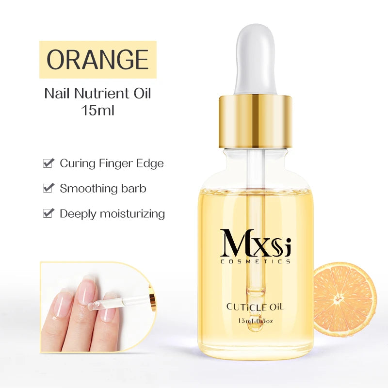 15ML Dried Flower Cuticle Nutrient Oil Nourish Restore Damaged Nails Vitamin Nail Polish Care Oil Soften Moisturizes Strength