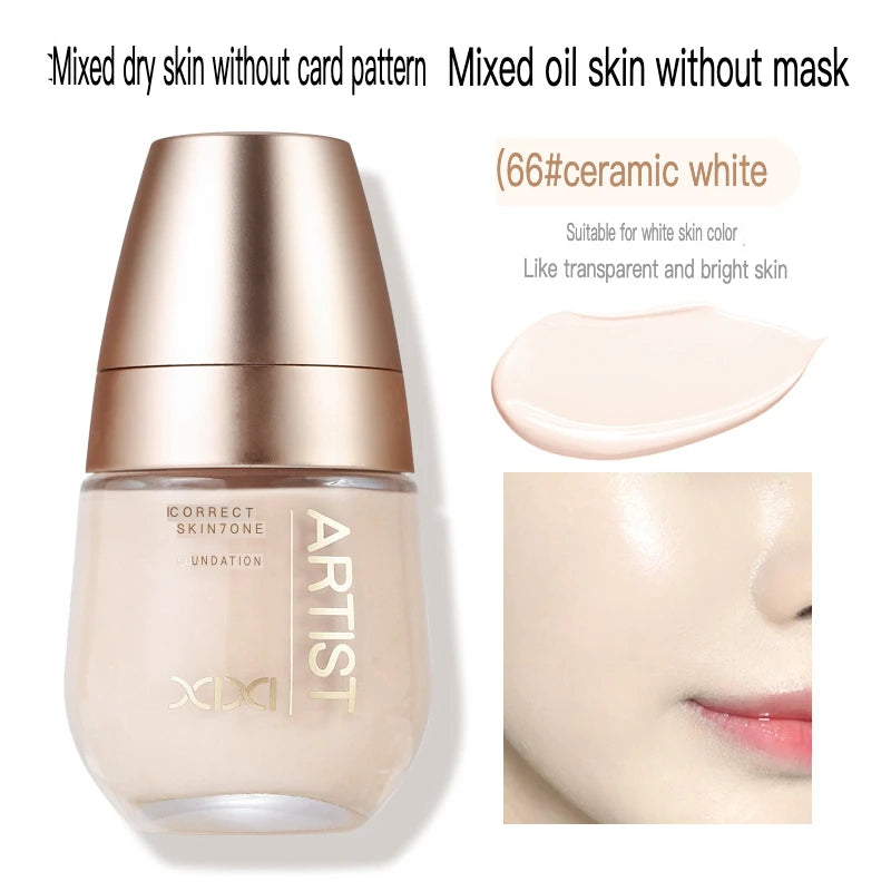 Make Up Xixi, Nourishing, Transparent, Holding, Liquid Foundation, Clear, Moisturizing, Concealer, Durable, Waterproof, Sweat