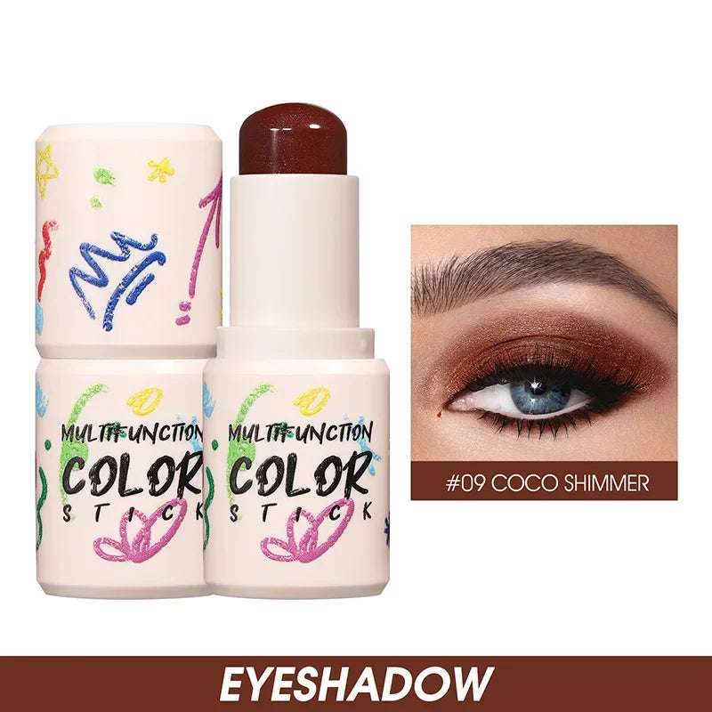 Highlighter Blush Stick Eyeshadow Stick Diamond Highlighter Cream Pink Glitter Face Contour Shimmer Illuminator Makeup Cosmetics