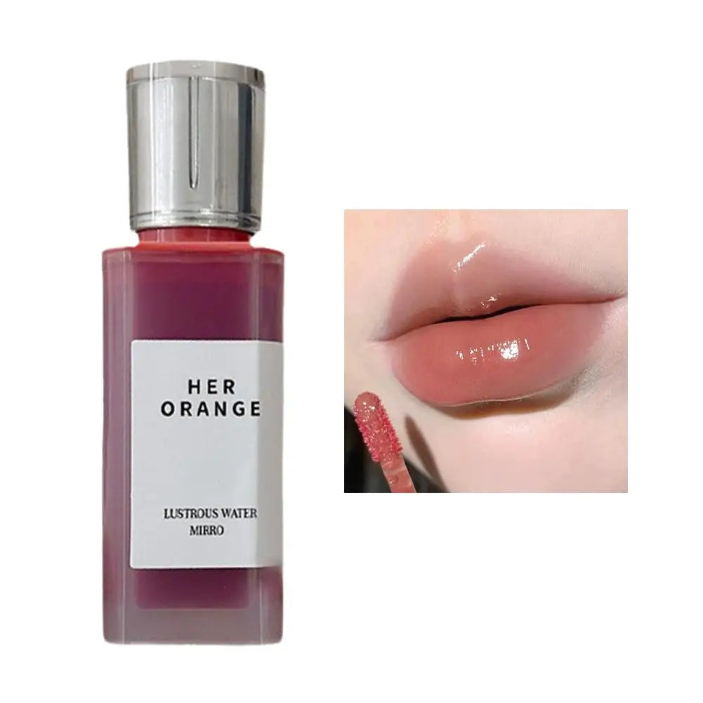 Watery Light Clear Lip Glaze Lasting Hydration Lip Gloss Glassy Mirror Lipgloss Silky Moisturizing Non Fading Liquid Lipstick
