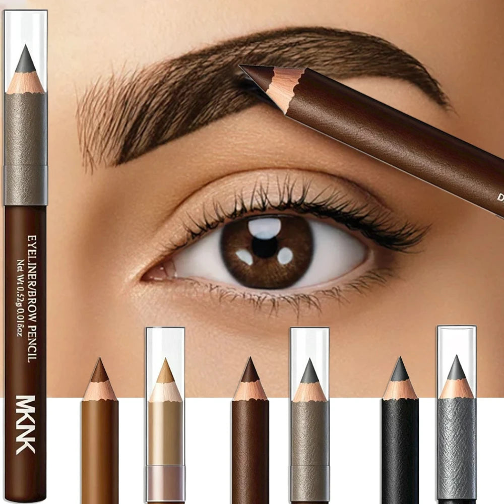 Professional Multi-Function Wooden Makeup Pencil Waterproof For Eyebrows & Eyeliner All-in-One Precision Tip Long Wear Cosmetic