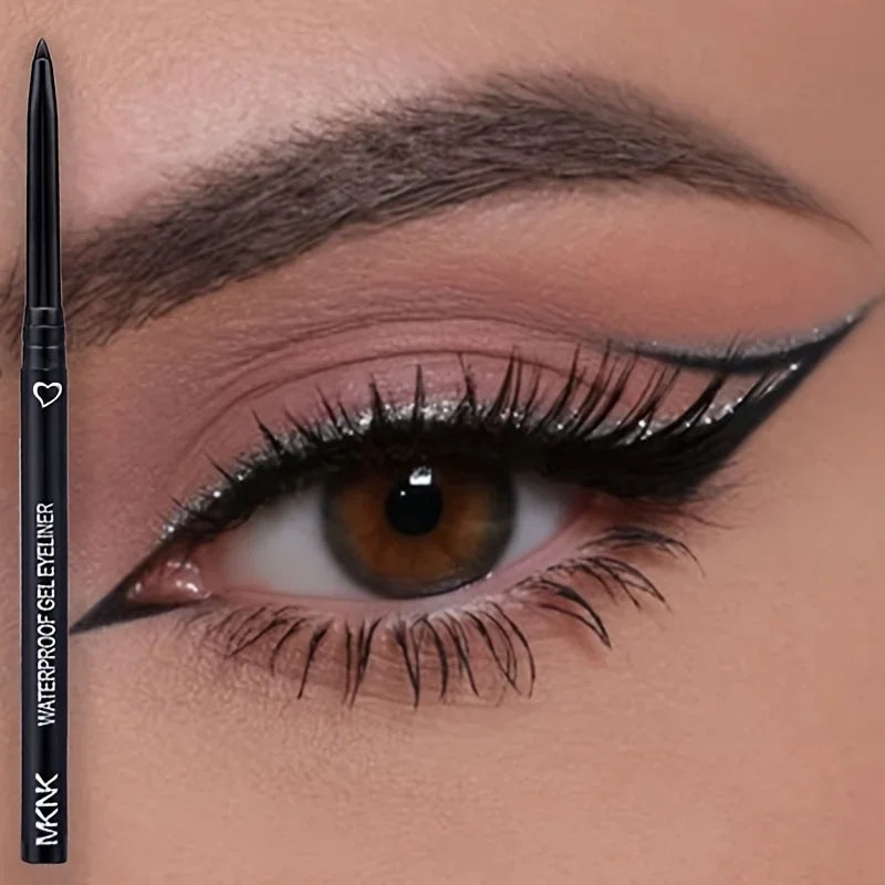 Black Eyeliner Pencil Matte Waterproof Long Lasting Gel Eyeliner Quick-drying No Blooming Eye Makeup Tools