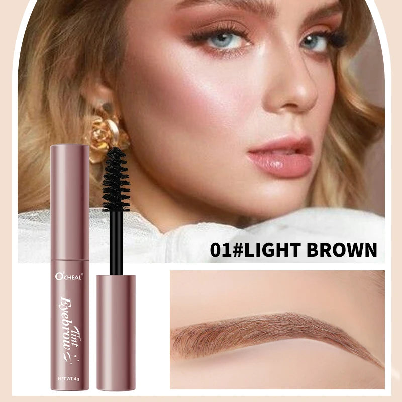 Ocheal Eyebrow Gel 4 Colors Long-lasting Fixed Eyebrow Waterproof Dyeing color Quick-dry Hose Transparent Eyebrow Gel Eye Makeup