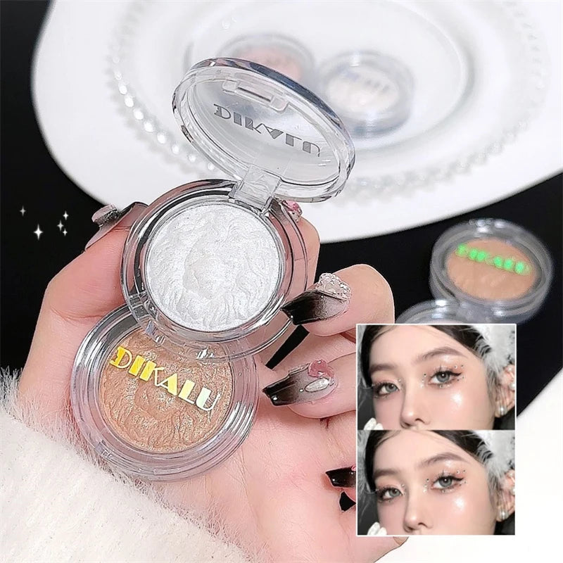 3 Color Face Highlighter Palette Llluminator Palette Natural Waterproof Glitter Shimmer Powder Highlight Makeup High Gloss Cream