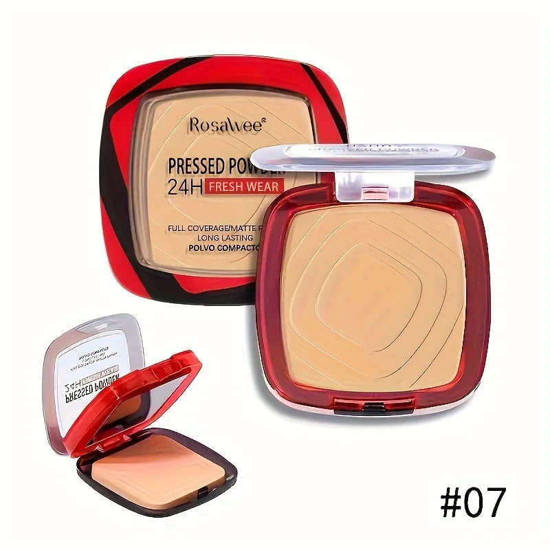 Full Coverage Pressed Powder Foundation Matte Control Oil Foundation Long Lasting Face Makeup