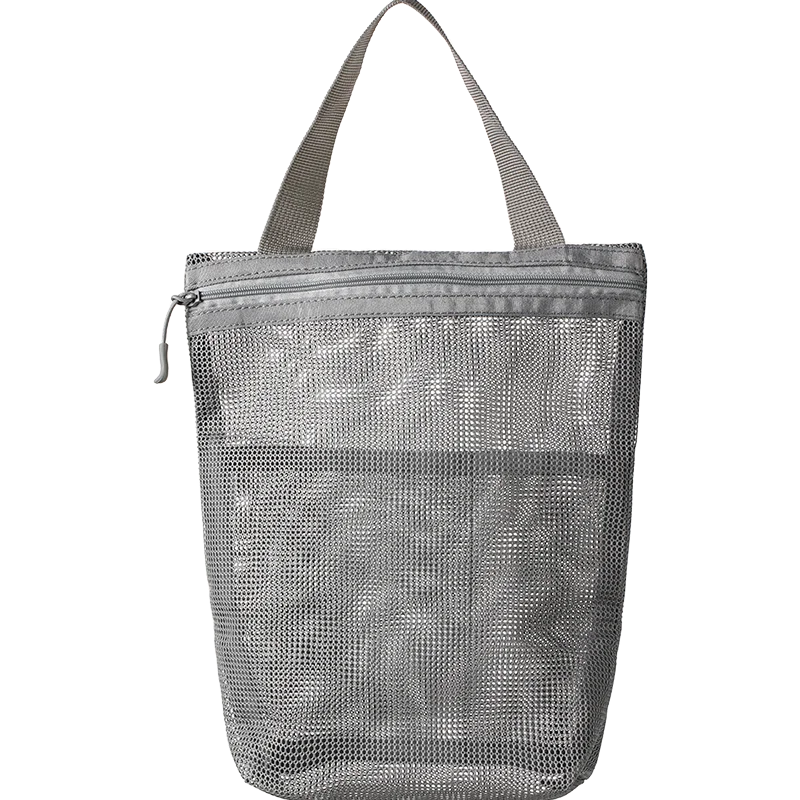 23x26cm Portable Toiletry Bag with Handy Handle Large Capacity Mesh Toiletry Storage Bag Makeup Bag for Business Trips Travel