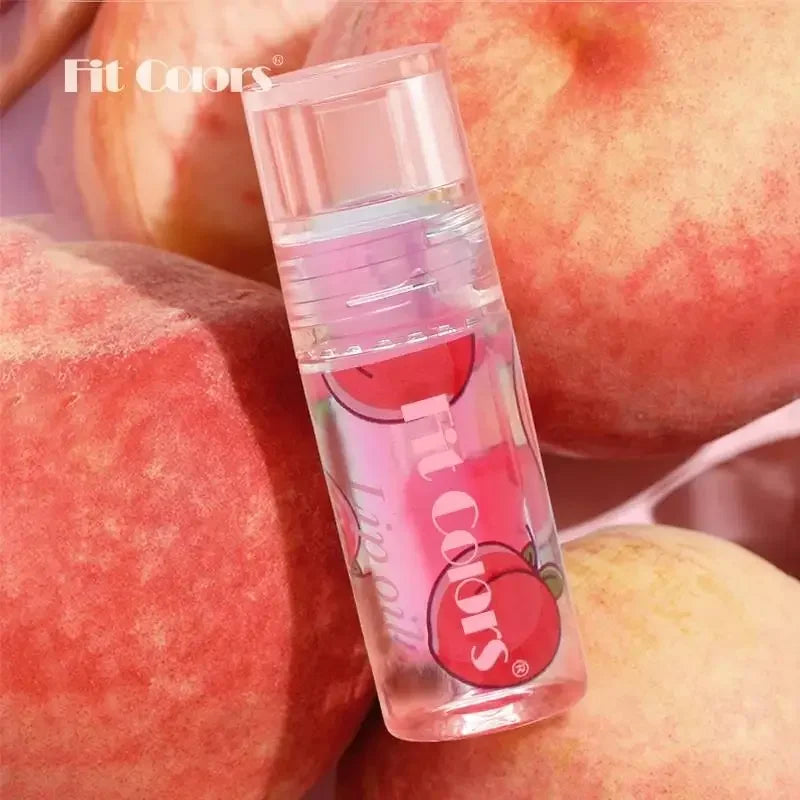 Hyaluronic Acid Lip Oil Plumping Gloss With Fruit Formula Hydrates Fades Lines For Lasting Mirror Effect Transparent Care