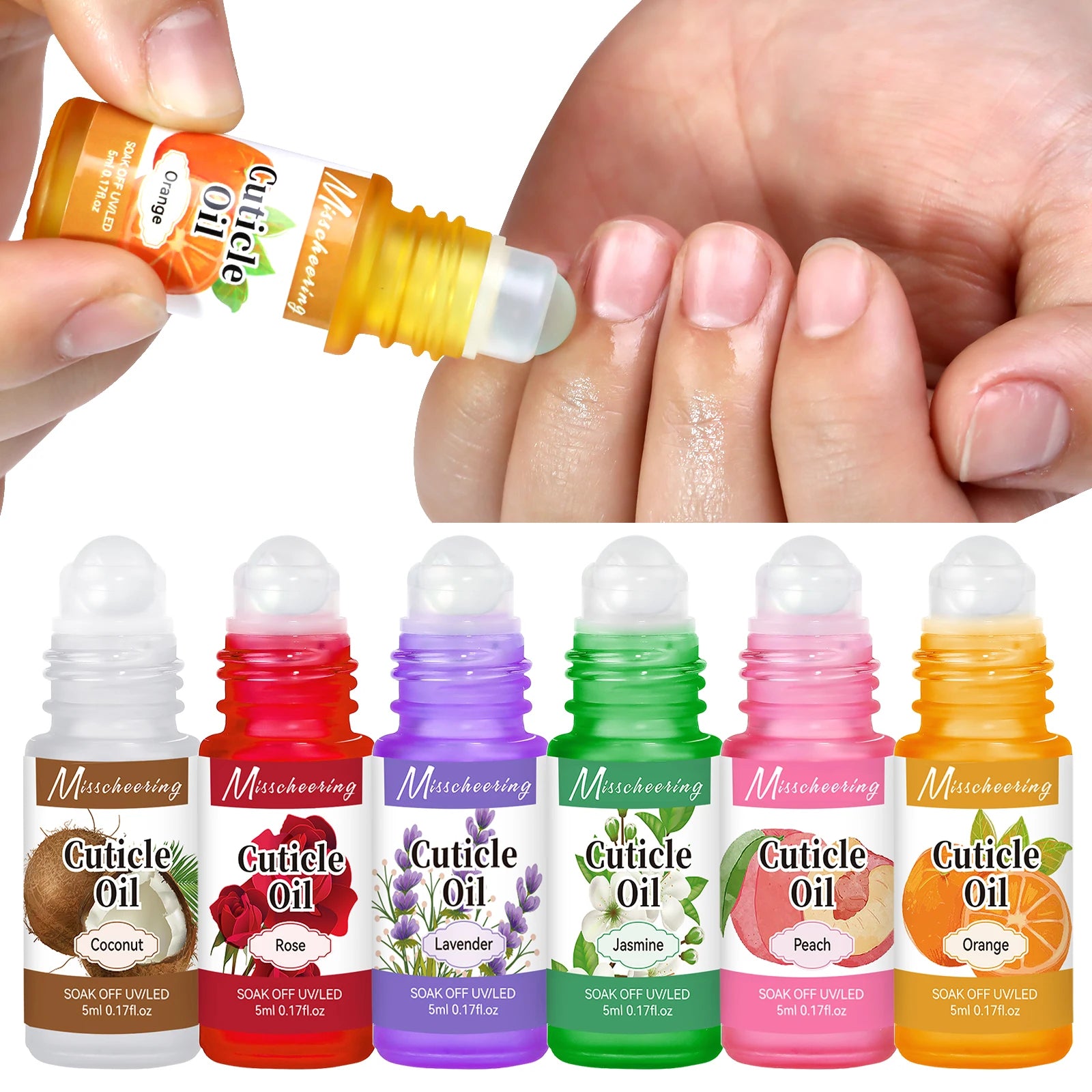 6 colors of nail care nourishing oil nail care repair damaged nails nourishing care skin rejuvenator suitable daily nail care