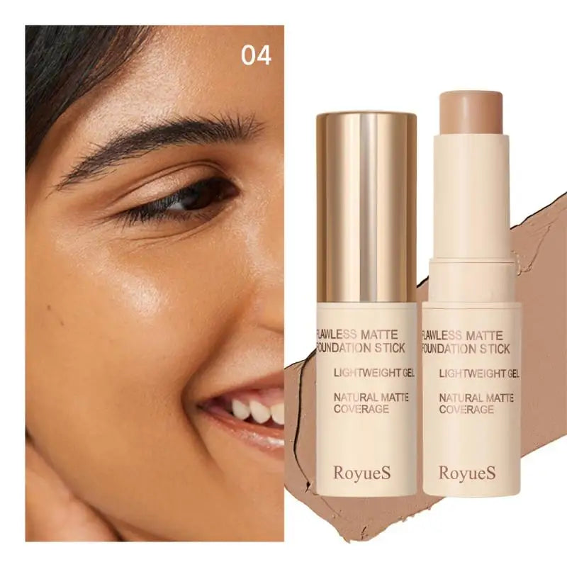 Light Breathable Concealer Foundation Makeup Stick Matte Oil Control Natural Moisturizer Face Foundation Cream Lasting Cosmetic