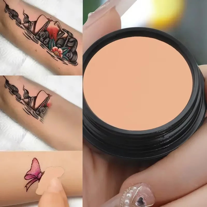 Full Coverage Concealer Foundation Waterproof for Covers Skin Blemishes and Wrinkles Tattoos Skin Tone Face Concealer Cream